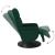 Scaun de relaxare cu taburet, verde închis, catifea GartenMobel Dekor