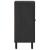Dulap lateral, negru, 40x33x75 cm, lemn masiv de mango GartenMobel Dekor