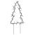 Decor brad cu lumini de Crăciun cu țăruși 3 buc. 50 LED 30 cm GartenMobel Dekor