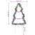 Decor brad cu lumini de Crăciun cu țăruși 3 buc. 50 LED 30 cm GartenMobel Dekor