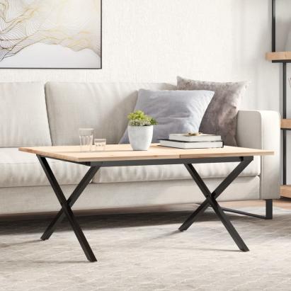 Picioare Măsuță de cafea X-Frame 70x60x43 cm Oţel GartenMobel Dekor