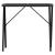 Picioare masă de sufragerie X-Frame 80x40x73 cm Oţel GartenMobel Dekor