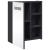 Dulap cu oglindă de baie cu lumină LED, gri, 45x13x52 cm GartenMobel Dekor