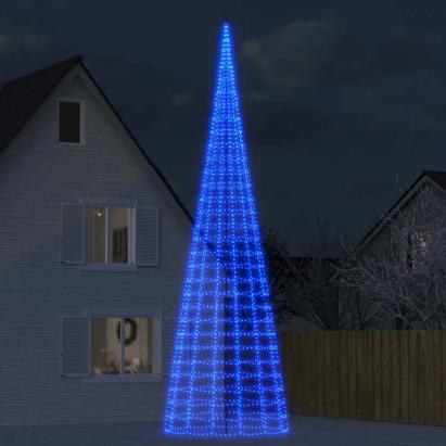 Pom de Crăciun LED 3000 LED-uri Albastru 800 cm GartenMobel Dekor