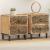 Noptiere, 2 buc., 40x33x46 cm, lemn masiv de acacia   GartenMobel Dekor