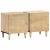 Noptiere, 2 buc., 40x33x46 cm, lemn masiv de acacia GartenMobel Dekor