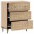 Dulap lateral, 60x33x75 cm, lemn masiv de mango GartenMobel Dekor