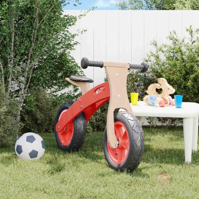 Bicicletă echilibru pentru copii, cauciucuri pneumatice, roșu GartenMobel Dekor