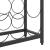 Suport sticle vin 57 de sticle, negru 34x18x200 cm fier forjat GartenMobel Dekor