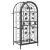 Suport sticle vin 33 de sticle, negru 45x36x100 cm fier forjat GartenMobel Dekor