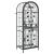 Suport sticle vin 41 de sticle, negru 45x36x120 cm fier forjat GartenMobel Dekor
