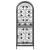 Suport sticle vin 41 de sticle, negru 45x36x120 cm fier forjat GartenMobel Dekor