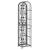 Suport sticle vin 73 de sticle, negru 45x36x200 cm fier forjat GartenMobel Dekor
