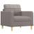 Fotoliu canapea, gri taupe, 60 cm, material textil GartenMobel Dekor