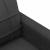 Canapea cu 2 locuri, negru, 120 cm, material textil GartenMobel Dekor