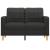 Canapea cu 2 locuri, negru, 120 cm, material textil GartenMobel Dekor