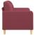 Canapea cu 2 locuri, roșu vin, 120 cm, material textil GartenMobel Dekor