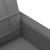 Canapea cu 2 locuri, gri închis, 140 cm, material textil GartenMobel Dekor