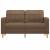 Canapea cu 2 locuri, maro, 140 cm, material textil GartenMobel Dekor