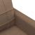 Canapea cu 2 locuri, maro, 140 cm, material textil GartenMobel Dekor