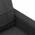 Canapea cu 2 locuri, negru, 140 cm, material textil GartenMobel Dekor