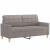 Canapea cu 2 locuri, gri taupe, 140 cm, material textil GartenMobel Dekor
