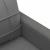 Canapea cu 3 locuri, gri închis, 180 cm, material textil GartenMobel Dekor