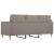 Canapea cu 3 locuri, taupe, 180 cm, material textil GartenMobel Dekor