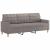 Canapea cu 3 locuri, taupe, 180 cm, material textil GartenMobel Dekor