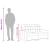 Canapea cu 2 locuri, gri, 120 cm, piele ecologică GartenMobel Dekor