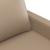 Canapea cu 2 locuri, cappuccino, 140 cm, piele ecologică GartenMobel Dekor