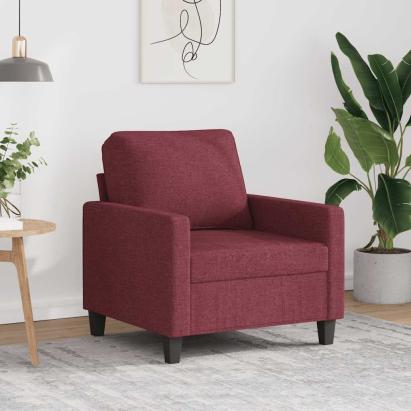 Fotoliu canapea, roșu vin, 60 cm, material textil GartenMobel Dekor