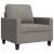 Fotoliu canapea, gri taupe, 60 cm, material textil GartenMobel Dekor