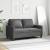 Canapea cu 2 locuri, gri închis, 120 cm, material textil GartenMobel Dekor