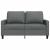 Canapea cu 2 locuri, gri închis, 120 cm, material textil GartenMobel Dekor
