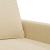 Canapea cu 2 locuri, crem, 120 cm, material textil GartenMobel Dekor