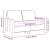 Canapea cu 2 locuri, crem, 120 cm, material textil GartenMobel Dekor