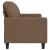 Canapea cu 2 locuri, maro, 120 cm, material textil GartenMobel Dekor
