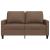 Canapea cu 2 locuri, maro, 120 cm, material textil GartenMobel Dekor