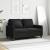 Canapea cu 2 locuri, negru, 120 cm, material textil GartenMobel Dekor