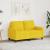 Canapea cu 2 locuri, galben deschis, 120 cm, material textil GartenMobel Dekor