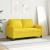 Canapea cu 2 locuri, galben deschis, 120 cm, material textil GartenMobel Dekor