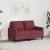 Canapea cu 2 locuri, roșu vin, 120 cm, material textil GartenMobel Dekor