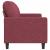 Canapea cu 2 locuri, roșu vin, 120 cm, material textil GartenMobel Dekor