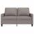 Canapea cu 2 locuri, gri taupe, 120 cm, material textil GartenMobel Dekor
