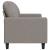 Canapea cu 2 locuri, gri taupe, 120 cm, material textil GartenMobel Dekor