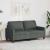 Canapea cu 2 locuri, gri închis, 140 cm, material textil GartenMobel Dekor