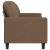 Canapea cu 2 locuri, maro, 140 cm, material textil GartenMobel Dekor