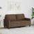 Canapea cu 2 locuri, maro, 140 cm, material textil GartenMobel Dekor