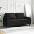 Canapea cu 2 locuri, negru, 140 cm, material textil GartenMobel Dekor